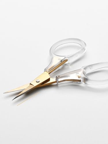 Small Scissors, 3" Travel Size with Safety Cover, NeedlePoint Fine Tip Precision Blades for Crochet, Yarn, Thread, Paper, Fabric Detail Cutting, Mini Shears for Sewing & Embroidery, 2-Pack - style: Straight Tip