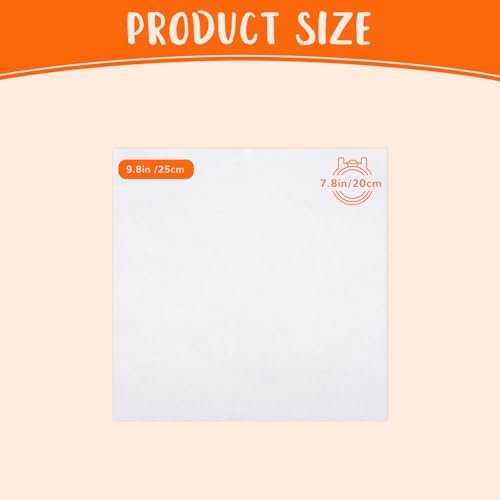 10 PCS White Cotton Embroidery Fabric Cloth (9.8 × 9.8 Inch) - size: 9.8 × 9.8 Inch