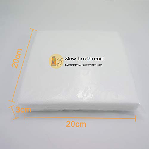 New brothread No Show Mesh Embroidery Stabilizer 8"x8" - 100 Precut Sheets - size: 8" x 8" 100sheets
