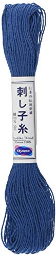 Olympus Sashiko 20m Skein Blue thread