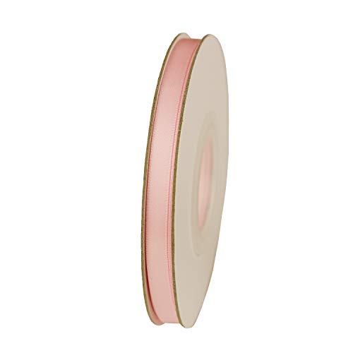 ITIsparkle 1/4" Inch Double Faced Satin Ribbon 50 Yards-Roll Set for Gift Wrapping Scrap Books Party Favor Hair Braids Baby Shower Decoration Floral Arrangement Craft Supplies, Light Pink Ribbon - color: Light Pink