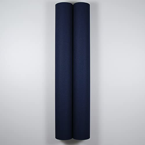 KCS 2 pc of 15" x 18" Counted Cross Stitch Cotton Aida Cloth Needlework Fabric (Navy Blue, 14CT) - color: Navy Blue, size: 14CT