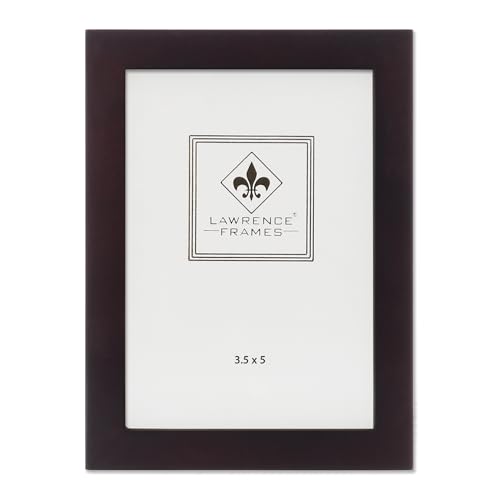 Lawrence Frames Standard Wood Luxury Frame, 3.5 by 5-Inch, Espresso - color: Dark Walnut, size: 3.5x5