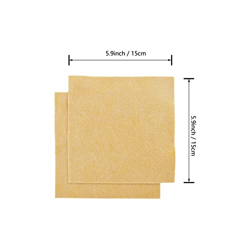 Jtnohx Soft Felt Fabric Flexible Craft Felt Sheets Apricot 6" 20Pcs 1.4mm - color: Apricot
