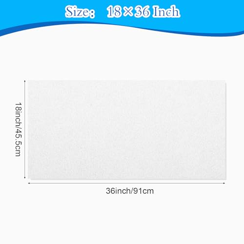 Felt Fabric 18" X 36" (White) - color: White, size: 18" X 36"