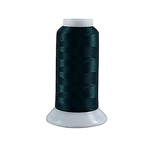Superior Threads Bottom Line 2-Ply 60-Weight Polyester Embroidery Quilting Sewing Thread - 3,000 Yard Cone (#643 Dark Green) - color: Dark Green, size: 3000 yd