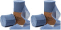 Ribbli Dusty Blue Chiffon Ribbon 2 Inch x 20 Yard Handmade Fringe Chiffon Silk Ribbon Dusty Blue Ribbon for Gifts Wrapping, Wedding Invitations, Bridal Bouquets, Flower Arrangement (Pack of 2) - color: Dusty Blue, size: 2 inches (Pack of 2)