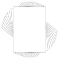 Golden State Art 5x7 White Uncut Picture Mats Matboards, Pack of 10 - size: 5x7
