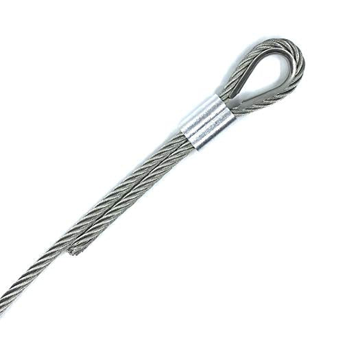 12PCS M10 Stainless Steel Thimbles for 3/8 Inches Diameter Wire Rope or Cable - size: M10 Thimble - 12PCS