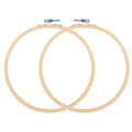 Ptwola 2 Pack 7.87 Inch Wood Embroidery Hoop 20CM Cross Stitch Hoops Ring