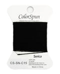3-Strand Silk Needlepoint Thread, 10 Yard Smooth & Lustrous Silk Thread for Needlepoint, Hand Embroidery, Sewing & DIY Needlework to Family and Friends(Black) - color: Black