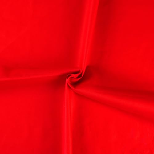 7PCS Solid Color Cotton Fabric Squares 20" x 20" Fat Quarter Fabric Bundles Craft Fabric for Patchwork Sewing Quilting Crafting DIY (Red) - color: Red