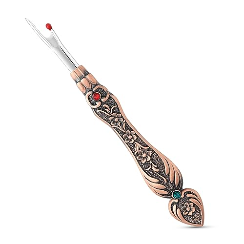 Seam Ripper Tool, Stitch Remover for Sewing, Embroidery & Crafting Projects - color: B-Red Copper
