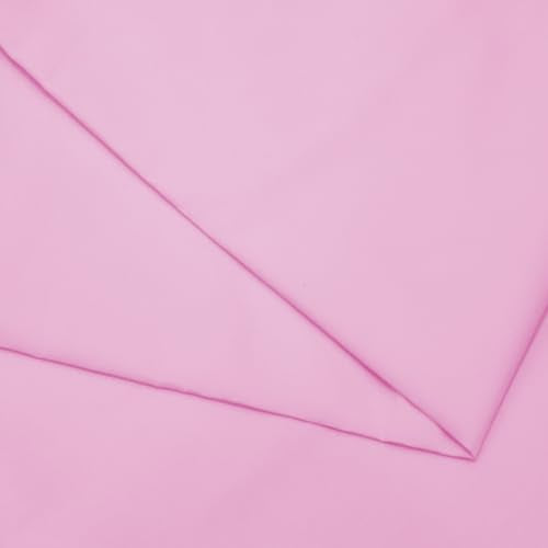 Pink Cotton Fabric 3 Yards, 100% Natural Cotton Poplin Fabric by The Yard, 59 Inches Wide Lining Fabric for Sewing Apparel Cloth Hard-Wearing & High-Density Embroidery Quilting, Sewing Material - color: Pink, size: 3Y
