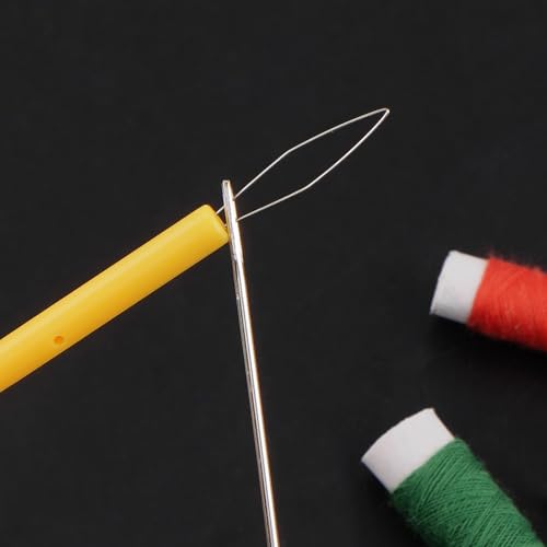 5 Pcs Needle Threader for Hand Sewing, Sewing Machine Thread Helper, Plastic Needle Threaders, Automatic Needle Threading Device, Beading Tool, Colorful, Colors Random