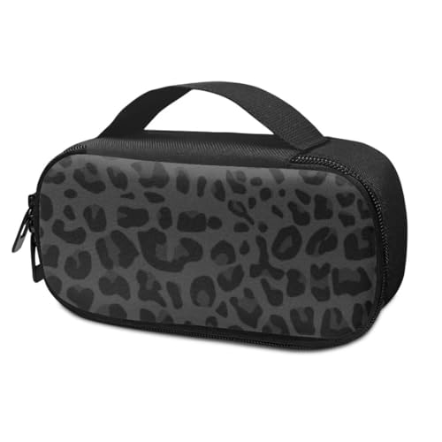 Black Leopard Insulin Pen Cooler Travel Case Diabetic Medication Insulated Cool Organizer for Insulin Pen and Other Diabetic Supplies for The Daily Life and Trip - color: Black Leopard