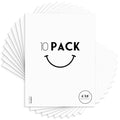Golden State Art 6x8 White Backing Board, 10 Pack Backer Boards for Prints - size: 6x8