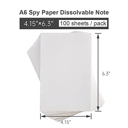 NATURALABEL Water-Soluble Paper, 4.1" x 6.3", 100 Sheets - size: 4.1 x 6.3 inch