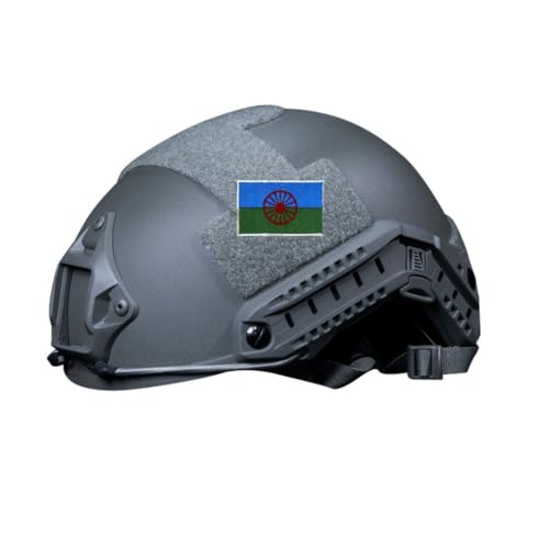 Uijokdef 2 PCS Asia Flag Patches Hook and Loop Fastener Embroidered Tactical Military National Asia Patch (Gypsy) - color: Gypsy