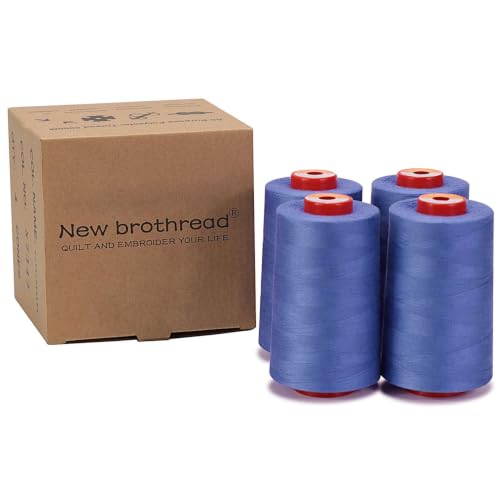 New brothread 4 Large Cones All Purpose Polyester Thread -Passion Purple - color: 4xPassion Purple
