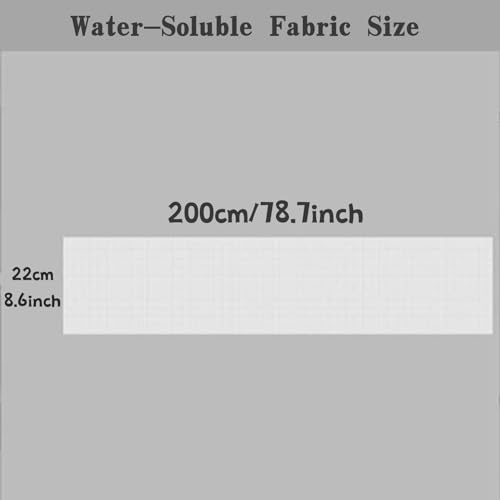 Water Soluble Canvas Cloth,14 Count Aida Cloth (200 x 22cm) - size: 200 x 22cm