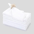 FINGERCRAFT Lace Cloth Napkins, 100% Cotton, 4 Pack, 20x20 Inch,White - color: White, size: 20" x 20" (Set of 4)