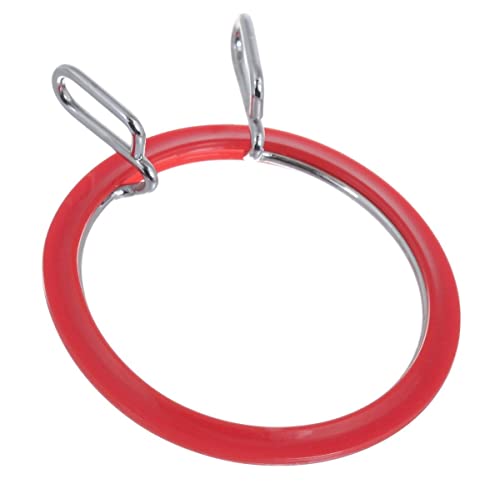 Nurge Metal Embroidery Hoops - Premium Spring Tension Embroidery Hoop for Cross Stitch - Durable Ring with Quick Release Safety Clip - Ideal for Crafters,Beginners & Professionals - Red - Small - color: Red, size: Small