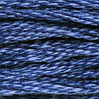 DMC 117-312 Mouline Stranded Cotton Six Strand Embroidery Floss Thread, Dark Baby Blue, 8.7-Yard