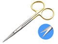ARTMAN INSTRUMENTS 4.5" Straight Iris Dissecting Scissors | Extra Sharp | Gold Plated Handle | Precision Cutting for Dissection, Lab, Dental, Surgical, Art & Craft Use | Fine-Tip for Delicate Work