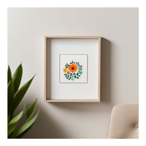 Punch Needle Embroidery Kit for Beginners – Complete Set with Patterned Fabric, Hoops, Yarns & Tools – DIY Rug-Punch Craft Kit for Adults (1 Style)