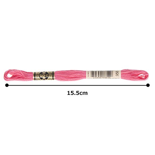 DMC 6-Strand Embroidery Cotton Floss, Geranium - color: Geranium, size: 8.7 yards