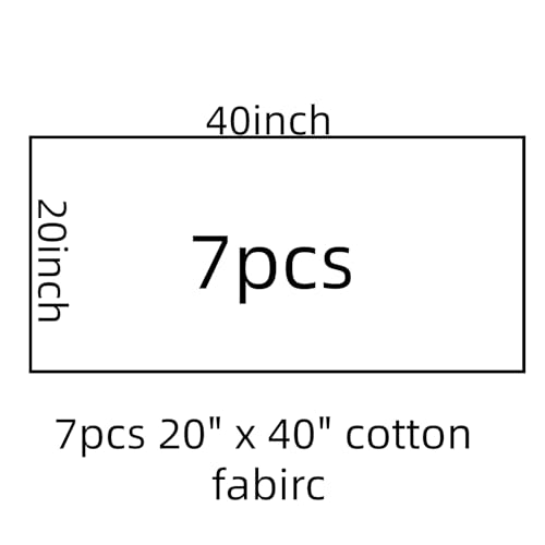 Cotton Fabric DIY Making Supplies Quilting Patchwork Fabric Fat Quarter Bundles DIY for Quilting Cotton Patchwork Cushions (Peony, 20" x 40") - color: 7pcs Peony, size: 20" x 40"