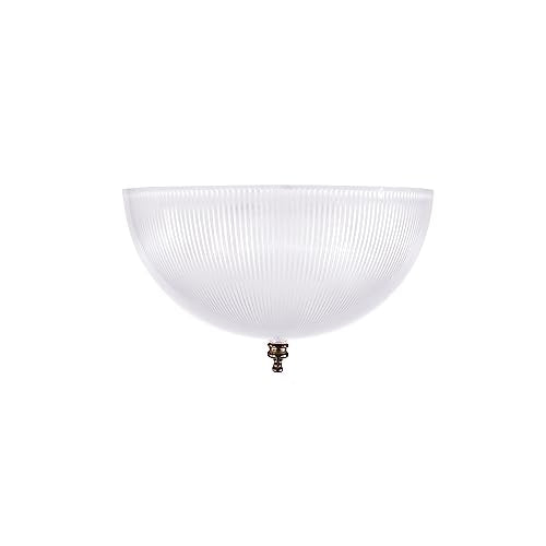 Aspen Creative 28007-75-2, Clip-on Dome Shade in Clear Finish, 8" Diameter x 4" Height, 2 Pack - color: Clear - Dome