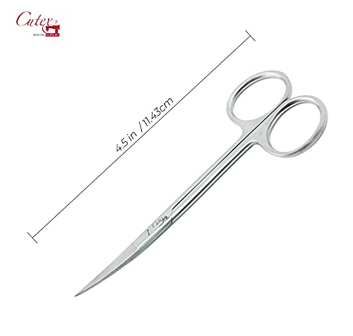 Cutex 4-1/2" Curved Fine Point Embroidery Scissors/Thread Trimmers - color: Curved Fine Point