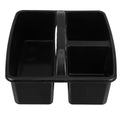 NUOBESTY Classroom Storage Caddy with Handle Portable 3 Compartment Art Supplies Caddy Plastic Organizer with Handle for Teacher Supply Storage Kids Craft Organizer Office and Home Use