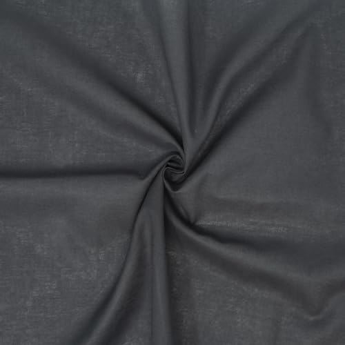 ROC-lon® 100% Cotton, 108" Wide, Preshrunk, Lightweight, Quilt Backing Fabric for Sewing and Craft Solid Black, 3 Yard Cut - color: Black, size: 3 yard pre cut
