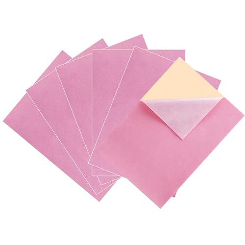 Bernese 6PCS Self Adhesive Felt Sheet, Felt Sheets with Adhesive Backing for Jewelry Box and Drawer Liner, A4 Size (8.3" x 11.8", Pink) - color: Pink