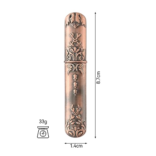 Needle Storage Sewing Needles Holder Portable Sewing Storage Case Embroidery Needle Storage Case Box for Hand Sewing Needle Storage Vintage Needle Case DIY Sewing Tools (red Copper) - color: red copper