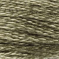 DMC 117-3032 Six Strand Embroidery Cotton Floss, Medium Mocha Brown, 8.7-Yard