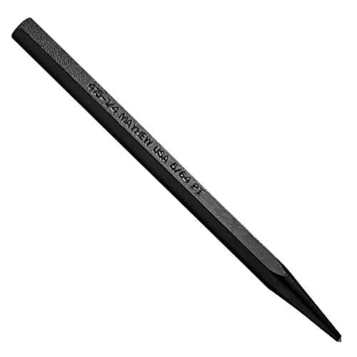 Mayhew Tools 24006 Center Punch, 5/64" - 2 mm x 4", Black Oxide Finish - size: 5/64" - 2 mm x 4"