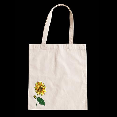 BENECREAT 4 Sheets 70PCS Stick and Stitch Embroidery Paper, Sunflower and Flower Theme Stabilizer Water Soluble Hand Sewing for Carves, Shirts, Coats, Bags, Towels - color: Sunflower and Flower