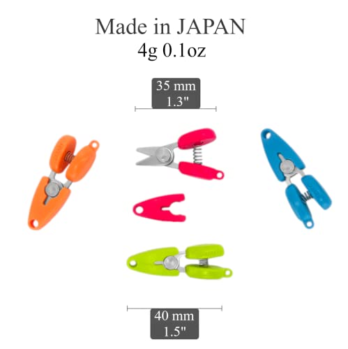 CANARY Mini Travel Scissors 1.3" - TSA Approved Portable Tiny Scissors for Yarn, Sewing, Paper - Micro Keychain Snips with Safety Cap, Japanese Stainless Steel Blade, Made in Japan, Pink - color: Pink