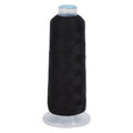 42S/2 Wool Embroidery Thread 1500m Wool & Acrylic Fibers Embroidery Floss Hand Sewing Thread Sewing Machine Kit Needlepoint Thread for Sewing DIY Craft Cross Stitch Threads (Black) - color: Black
