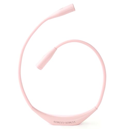 Lumos Knitting Light, Crafter Light Around Neck for Knitters and Crocheters, 3 Colors & Adjustable Brightness. Portable, Wearable, Rechargeable&Long Lasting (Pink) - color: Pink