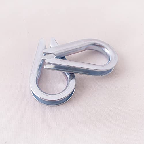 Wire Rope Thimble, for Wire Rope Dia. 1/8 in, Carbon Steel - size: 1/8“