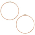 Mormchlots 2Pcs 9 Inch Wood Embroidery Hoops - size: 9 inch