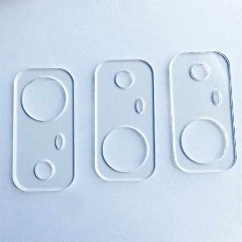 Rectangle Shape Clear Acrylic Thread Drops, Floss Drops, Floss Chips for Embroidery Floss Organization (50 Pieces)