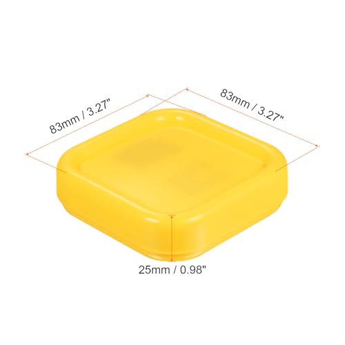 HARFINGTON 2pcs Magnetic Pin Cushion Square Plastic Magnetic Sewing Pin Holder Storage Case Needle Cushion Tool for Sewing DIY Projects, Yellow - color: Yellow