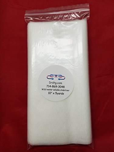 Vilene Water soluble stabilizer for lace Embroidery 10" (10" x 5yd) - size: 10" x 5yd