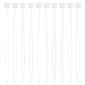 TIESOME 10 Pcs Long Needle Threader, 7.87" White Needle Threaders Embroidery Stitching Craft Tool for Punch Needles Embroidery Floss Cross Stitch DIY Sewing Craft Works